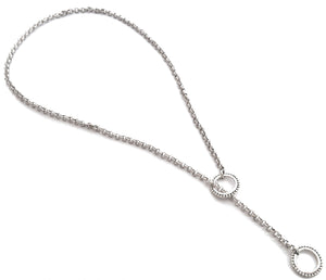 DASA Hammered Beaded Lariat Necklace
