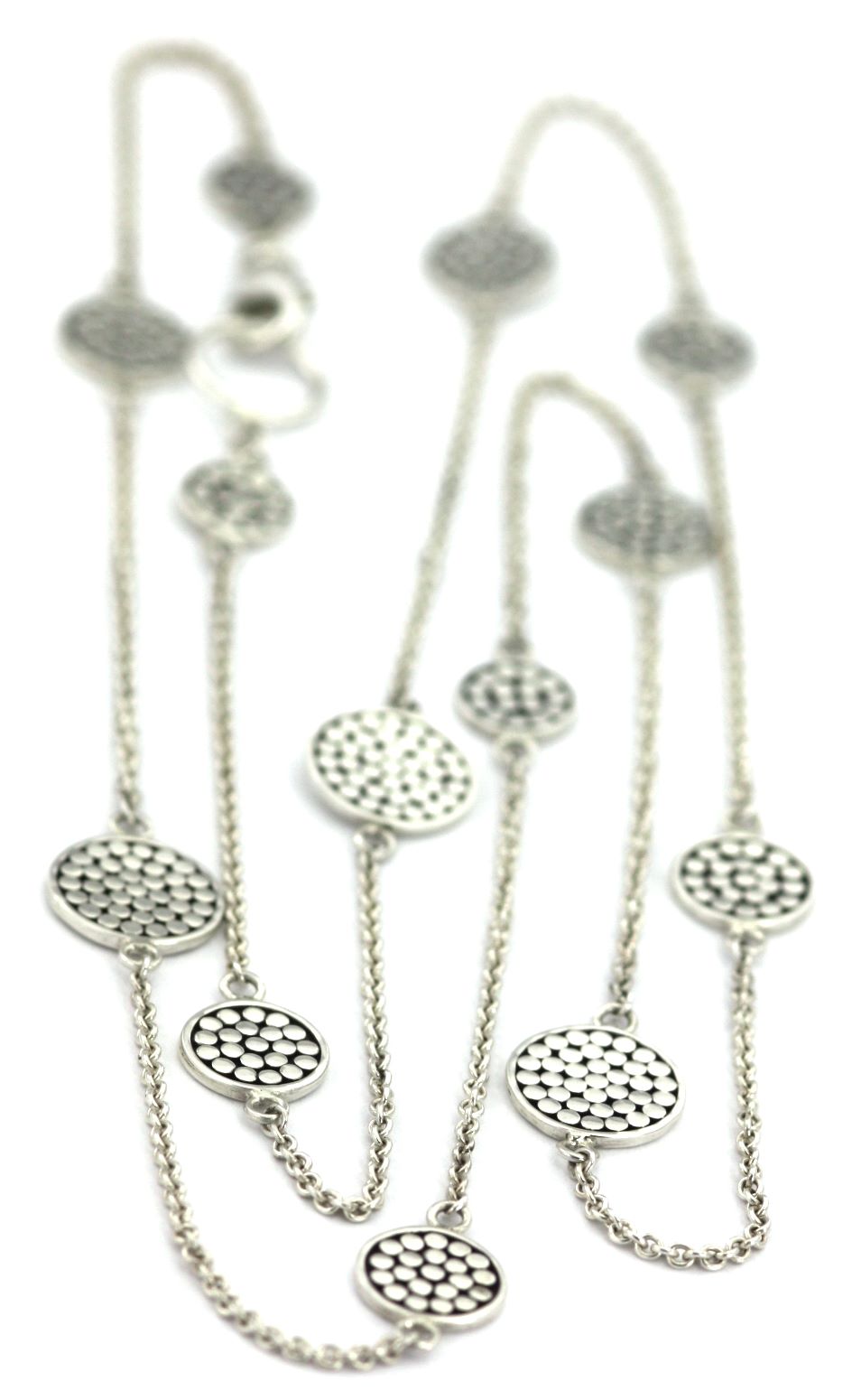 KALA Round Dotted Reversible Station Necklace 24 - 26