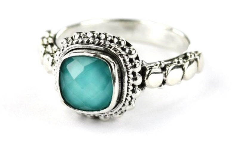 PADMA Faceted Turquoise Ring