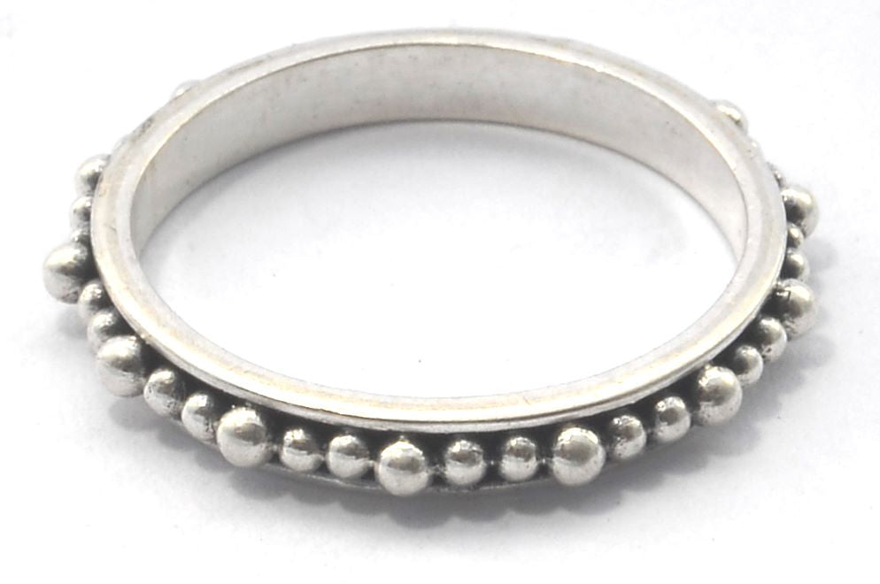 INDA Thin Beaded Ring