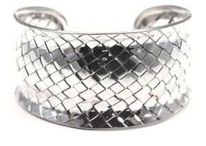 ANYA Domed Shape Heavy Woven Cuff Bracelet
