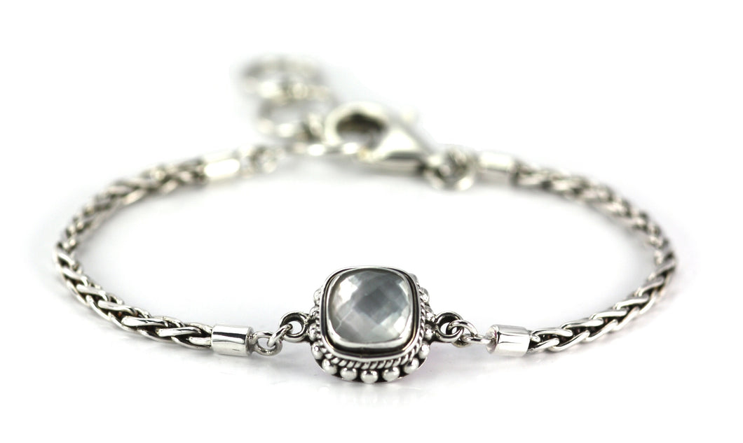 PADMA Beaded Mother of Pearl Bracelet