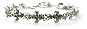 Fluer De Lis Link station bracelet