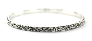 DEWI Solid Filigree Bangle Bracelet