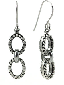 INDA Thick Beaded Drop Link Earrings
