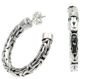 SURA Borobudur Chain Hoop Earrings