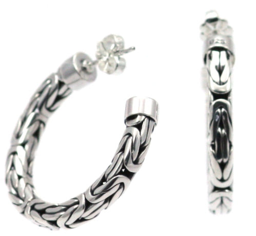 SURA Borobudur Chain Hoop Earrings
