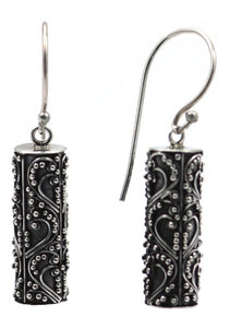 WEDA Floral Filigree Cilinder Drop Earring