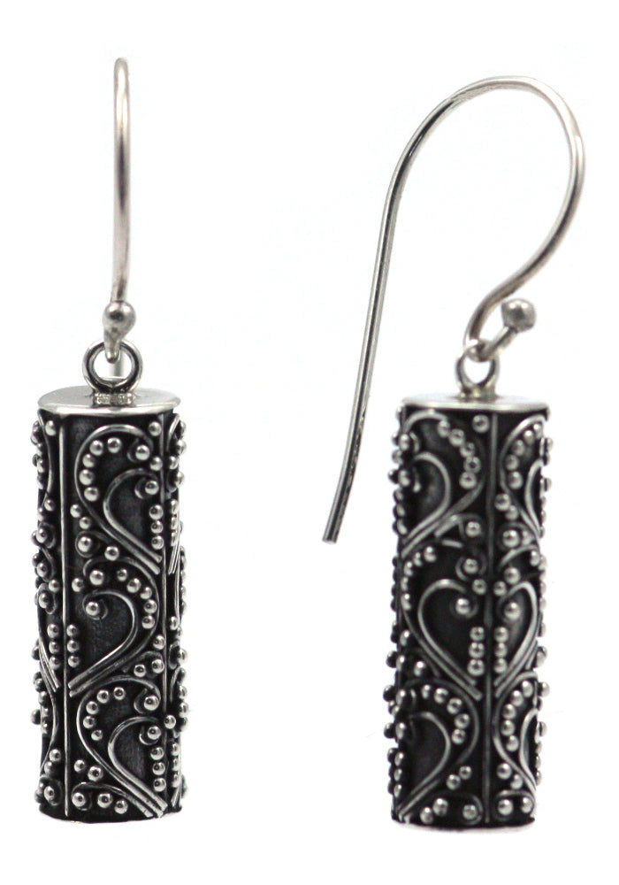 WEDA Floral Filigree Cilinder Drop Earring