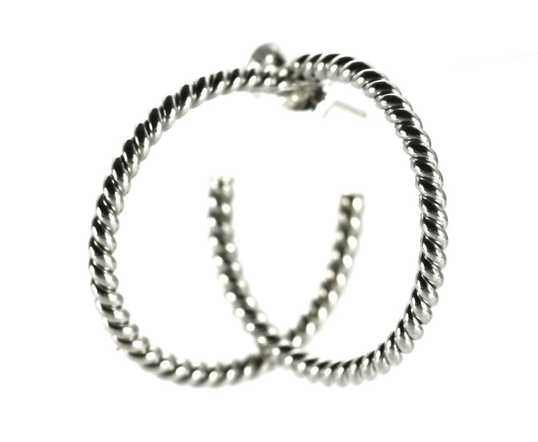 SURA Twisted Wire Hoop Earrings