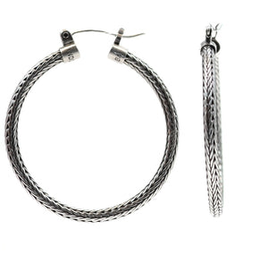 DEWI Large Tulung Naga Chain Hoop Earrings
