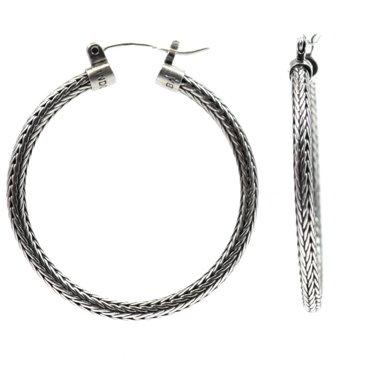DEWI Large Tulung Naga Chain Hoop Earrings