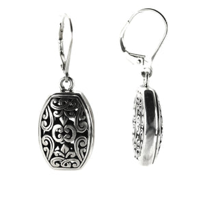 WEDA Floral Filigree Drop Earrings