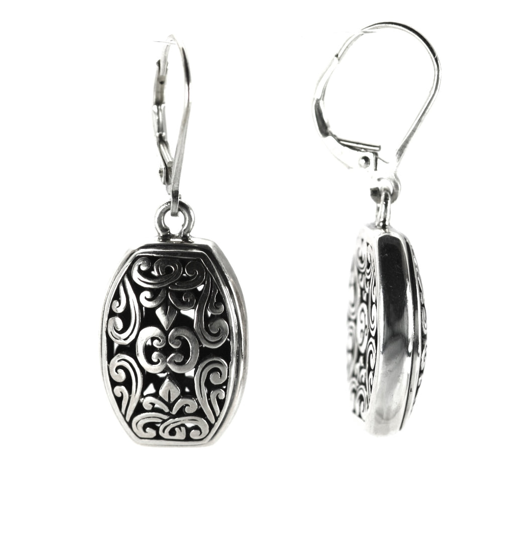 WEDA Floral Filigree Drop Earrings